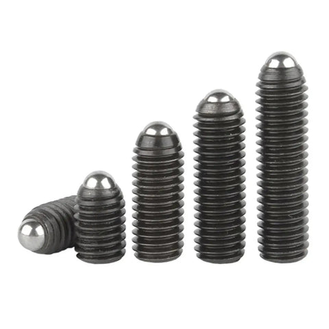 Top Shelf Hex Socket Spring Plunger Set Screw Precision Ball Grub Point Positioning Fastener Grade 12.9 Carbon Steel And 304 Stainless Built Tough No Wiggle Room Quick Install Kit in various sizes.