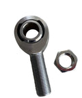 Built Tough Two Pack 16 Millimeter Male Rod Ends Steel Heim Joints Left Hand Thread Rose Joint Bearings with nut for steering upgrades.