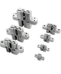 Straight Top Quality 2 Pack Hidden Door Hinges 304 Grade Stainless Steel Invisible Floating Pair For Clean Flush Mount Cabinetry And Entry Doors 34X140Mm Silver Heavy Duty collection of sizes and angles.