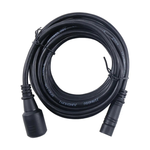 Tough As Nails 10 Ft Extension Cable With 8 Pin Connector For Fish Finders And Boat Electronics, coiled black cable.