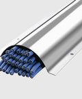 Stainless Steel Cable Management Wire Guard For Under Desk Setup, Durable Metal Cord Cover with blue cables inside, 39 Inch Length
