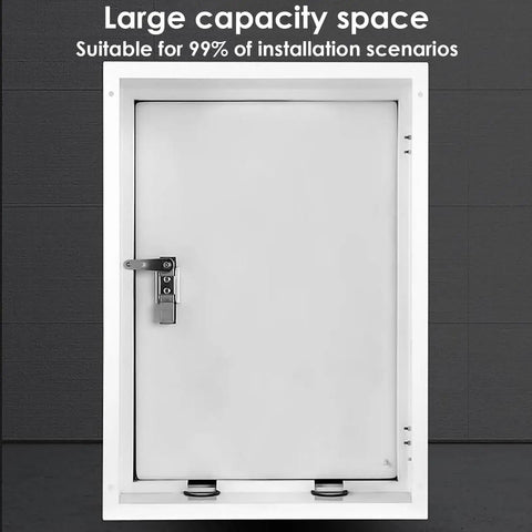Heavy Duty Cold Rolled Steel Wall Mount Electric Vehicle Charger Cover showing large capacity space with secure locking mechanism.
