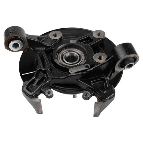 Rear Wheel Bearing Hub Assembly and Steering Knuckle Pair Bolt On Direct Fit Compatible With Ford Explorer 2006 2007 2008 2009 2010, close-up view.