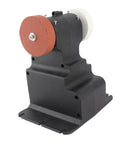 Rock Solid Mini Bench Grinder Featuring 18V Cordless Battery Power And A No Nonsense 250W Motor showing compact design with sanding wheel.