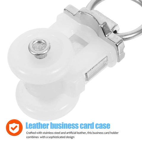 Close-up of 30 Piece Heavy Duty Curtain Track Roller Hooks Featuring Double Alloy Wheels and smooth pulleys for easy installation.