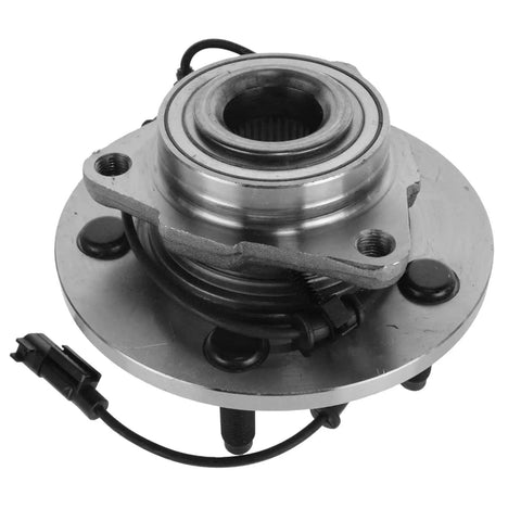 Heavy Duty Front Wheel Bearing Hub Assembly With Cv Axle Shaft Solid Four Piece Drivetrain Kit For 2009 2010 Dodge Ram 1500 close-up view.