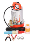 DC 12V Solar Submersible Water Pump 130W, 1 Inch Outlet, Stainless Steel Well Booster Pump for Farm Ranch Pond, Easy Setup