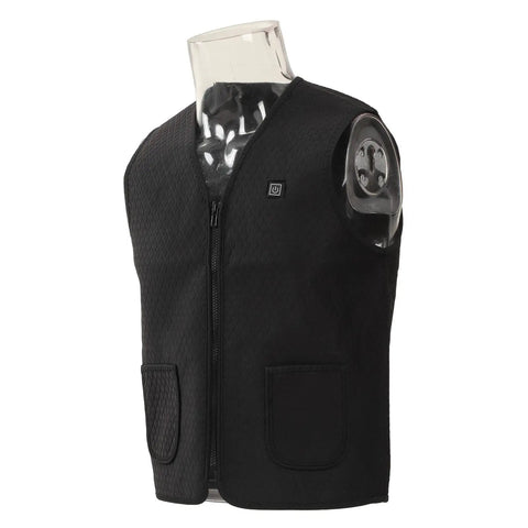 Adjustable Electric Heating Vest With Three Heat Levels For Outdoor Work Fishing Hiking And Camping Lightweight Breathable Fabric Size XL