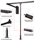 Retractable Pull Down Closet Rod For Hanging Clothes With Smooth Two Way Hydraulic Damping Adjustable Wardrobe Hanger details