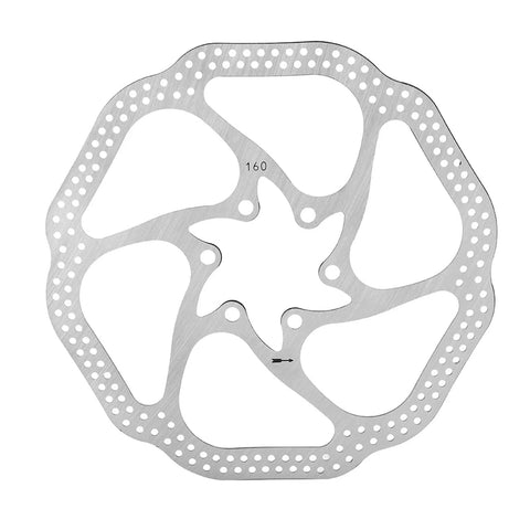 Rock Solid Mechanical Disc Brake Kit For Mountain And Road Bikes Complete Front Rear Set With 160mm Rotors steel rotor with perforated design