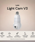 Light Bulb Security Camera For Indoor And Outdoor Use With 360 Degree Pan Tilt Color Night Vision LED Spotlight And 2.4GHz Wi Fi 6