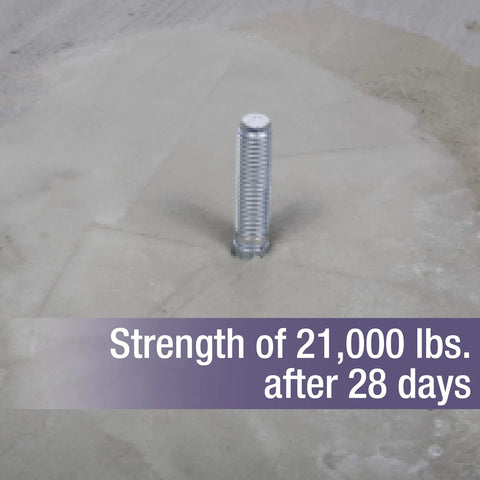 Concrete with bolt secured using Instant Anchoring Cement Powder With Quick Setting Action Just Add Water High Strength