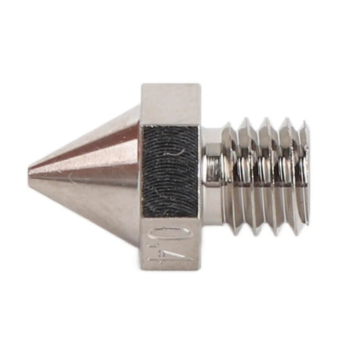 Premium 0.4mm Carbide 3D Printer Nozzle Tip showcasing its sleek design and precise threading for high precision hot end replacement.