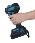 Heavy Hitter 21V Cordless Drill With 55Nm Badass Torque And Dual Speed Switches For Zero Hustle Diy Chores And Rapid Home Fixes held in hand.