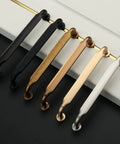Champagne Bronze Cabinet Pulls 5 Inch Zinc Alloy 10 Pack Kitchen Handles in assorted finishes on display