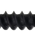 Phillips Flat Head Twinfast Wood Screws Black Phosphate Heavy Duty Steel Fasteners For Cabinet Assembly Diy And Home Construction Easy Install With Rock Solid Grip Tough Enough For Any Weekend Warrior Project Number 10 X One Inch, side view.