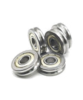 Rock Solid V6000ZZ Deep Groove Ball Bearings 10 Pack Sealed V Groove Guide Pulley Sheave showing stainless steel bearings 10x30x8mm.