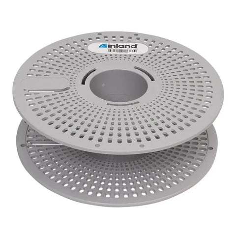 Pro Grade Reusable 3D Printing Filament Spool For Spoolless Plastic Refills Compatible With Bambu Lab AMS gray dual-layer design.