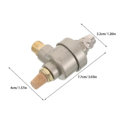 Quick Exhaust Valve For Tire Changer Machines Heavy Duty Pneumatic Dump Valve With Reliable Flow Control Built Tough Metal With Easy Fit With Various Workshop Tire Changer Parts, 7.7cm