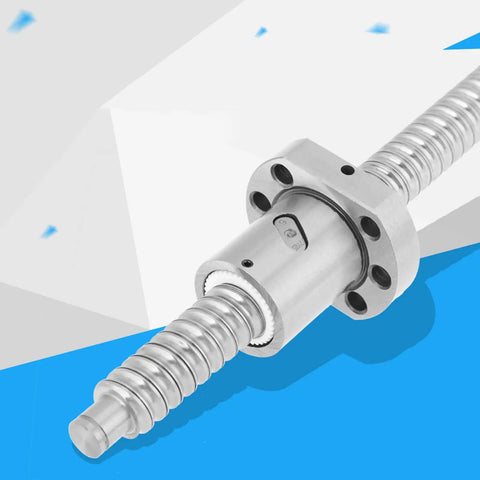 SFU1605 300Mm Rolled Ballscrew With Ballnut Anti Backlash Design Smooth As Butter For Cnc Routers And Lathes close-up view of the precision screw kit.