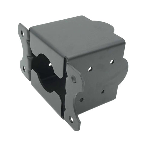 Heavy Duty 8x8 Post Base Brackets For 7.5x7.5 Posts, 2 Pack, Extra Thick 8 Gauge Steel With Black Powder Coat, Built Tough Mounts For Railing, Pergola, Fence, Deck Connection, Post To Deck Mounting Kit