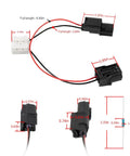 Plug And Play VCM Disable Harness For Honda 3.5L V6 Engines showing wiring connectors and dimensions, ideal for Accord Pilot Odyssey Ridgeline.