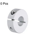 Top Shelf 10 Pcs Single Split Clamp On Shaft Collar 12 mm Bore aluminum alloy locking hub, close-up view of single collar.