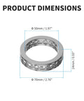 Built Tough Rock Solid 51110 Thrust Ball Bearings 4 Pack Premium Bearing Steel P5 Precision dimensions 50mm x 70mm x 14mm.