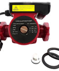 Ups1558Fc Hot Water Circulator Pump Replacement For Hvac Refrigeration Units 115V with accessories and warning label.