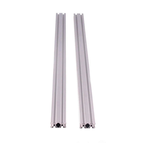 European 2040 Aluminum Extrusion T Slot Profile 800 mm Linear Rail Kit with two silver profile bars for 3D printer construction.