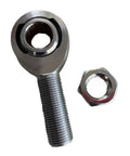 Beefy 2Pcs Male Rod Ends With Right Hand Thread And Nut Premium Chromoly Steel Heim Joints For Suspension And Steering Linkages close-up view of rod end and nut