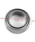 Smooth As Butter 10Pcs 10X15X4MM Double Shielded 6700ZZ Thin Bearings Rock Solid Steel Deep Groove Ball Bearings close-up view