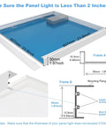 Diagram of 6 Pack 2x2 LED Flat Panel Surface Mount Kit Aluminum Drop In Ready Ceiling Frame 24x24 Inches LED Panel Light Not Included