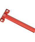 Red Pro Grade Woodworking Scriber T-Square Ruler 12in With Thoughtful Support Lips for Stable Squaring and Precision Measuring
