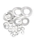Premium Metric Wave Spring Washer Assortment Kit 304 Stainless Steel 385 Piece Set showing various washer sizes and shapes.