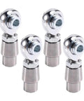 Top Tier 4 Pack 5/8 Inch 18 Thread Heim Ball Bearing Rod Ends with Spacers for Heavy Duty Steering and Control Arm Linkage