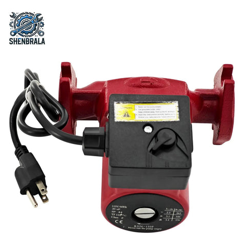 Heavy Duty Workhorse Circulator Pump Replacement For Grundfos Ups26 150f 95906630 Parts with cast iron housing and electrical cord.