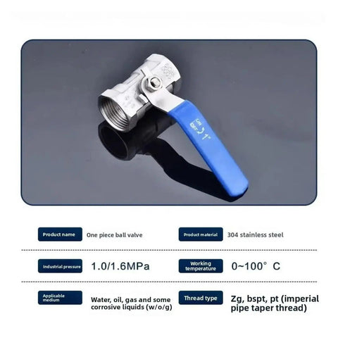 Rock Solid Stainless Steel BSP Female Thread Ball Valve Featuring Slick Rotating Handle And Zero Drip Leak Proof Seal Ideal For Heavy Duty Plumbing And Fast Piping Upgrades in DN32 size.