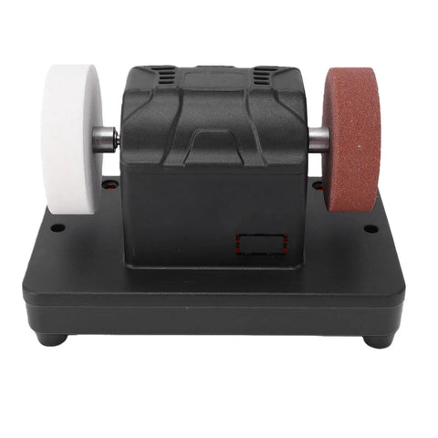 Snag This Hella Versatile Mini Bench Grinder Compatible With 18V Lithium Batteries Featuring Dual Grinding Discs and crisp variable speed controls.