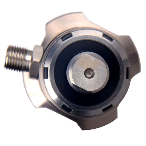 Top view of stainless steel aftermarket airless paint sprayer pump 248-204 replacement for Ultra Max II 695 795 LineLazer 3900 kit.