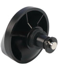 Front Caster Wheel Assembly Replacement For D9, Max L10s Plus, L10 Pro, D10s Pro, L300, L600 Robot Vacuums, black wheel close-up