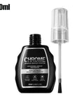 Heavy Duty Silver Rim Repair Paint For Wheels And Auto Hubs Fast Drying Scratch Coat, 20ml bottle with brush and precision tip.