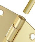 48 Pack Brushed Nickel Door Hinges 3.5 Inch Satin Nickel Interior Hinges With 5/8 Inch Radius Corner And Removable Pin Close-up