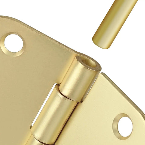 48 Pack Brushed Nickel Door Hinges 3.5 Inch Satin Nickel Interior Hinges With 5/8 Inch Radius Corner And Removable Pin Close-up