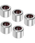 Five Piece Top Shelf Needle Roller Bearing Kit 3 8 Inch Bore 5 8 Inch Rim 1 2 Inch Span Rc061008 Auto Clutch Install showing five chrome steel rollers.