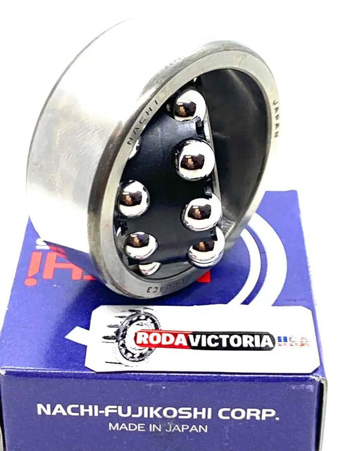 Built Tough Double Row Self Aligning Ball Bearings 20X47X18MM Classic Open Design Premium Steel Construction on display.