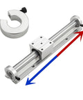Badass Sbr12 Linear Rail Set With Knockout Bearing Blocks And Dead Nuts Tight Locks For Pro Cnc Builders showing aluminum block and rail.