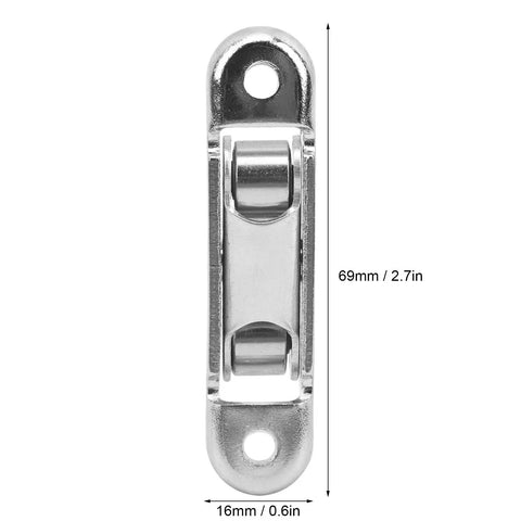 Close-up of a 20Pcs Slick Sliding Window Track Roller for PVC Doors and Windows, showing silver dual wheel design.