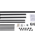 Kickass Four Step Stair Railing With Metal Fence For Indoor And Outdoor Steps Heavy Duty Steel Handrail parts and installation kit.