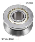 V Groove Ball Bearing Guide Pulley Featuring 15Mm Inner Bore And 41Mm Outer Diameter 20Mm Zz Sealed For Exactly 20Mm Shafts chrome steel construction